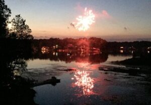 4th of July Fireworks over Hart Lake